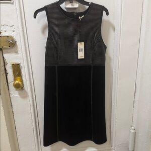 Chic Black Textured Mini Dress